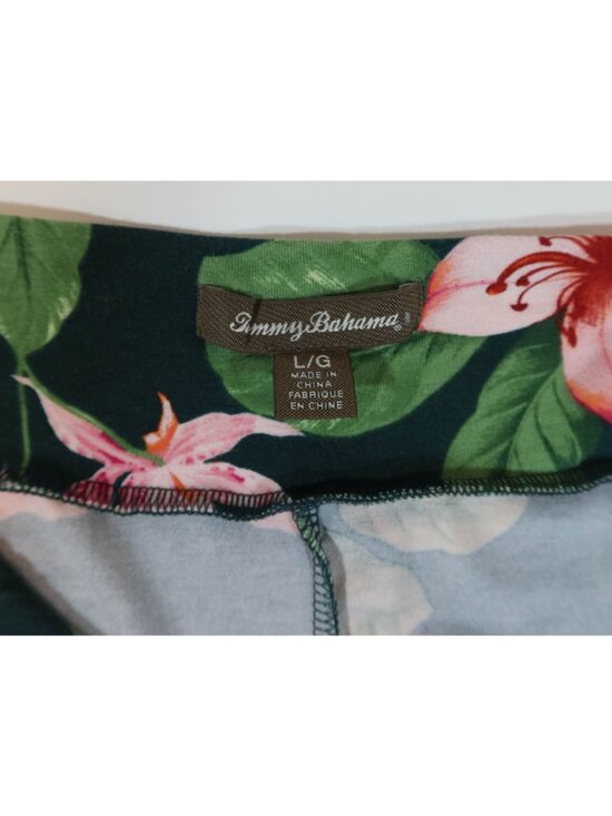 TOMMY BAHAMA Le Tigre Orchid Floral A-Line Pull On Jersey Knit Maxi Skirt Size L - Picture 4 of 5